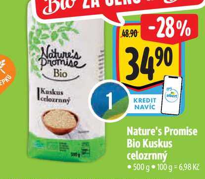  Nature's Promise Bio Kuskus celozrnný 500 g  