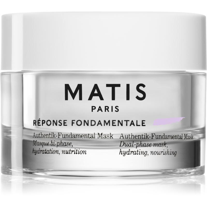 MATIS Paris Réponse Fondamentale Authentik-Fundamental Mask regenerační a hydratační maska na obličej pro dvoufázové ošetření pleti 50 ml