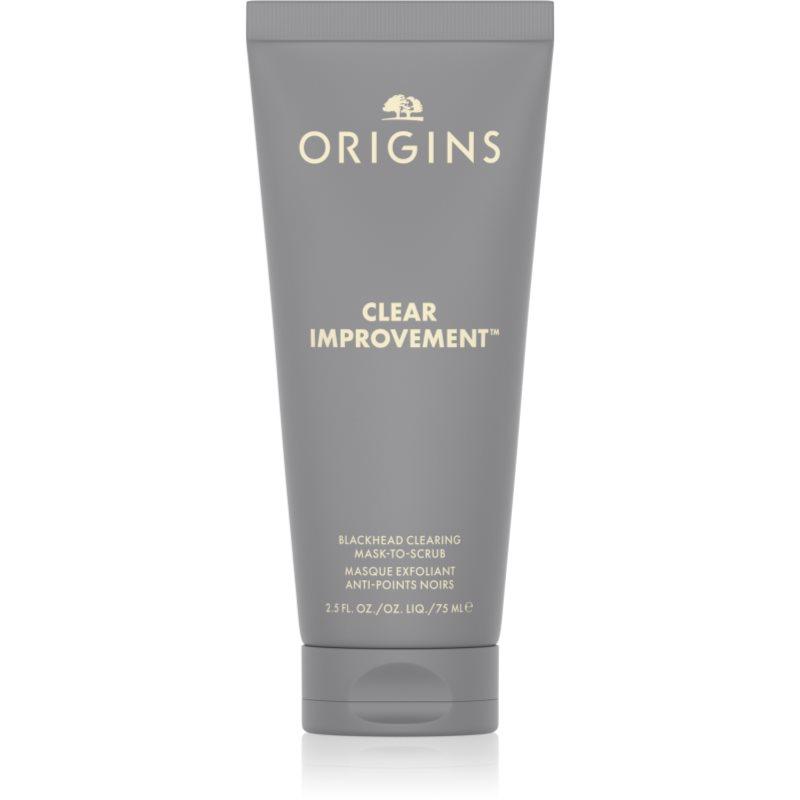 Origins Clear Improvement® Blackhead Clearing Mask-To-Scrub maska na čištění pórů proti černým tečkám 75 ml