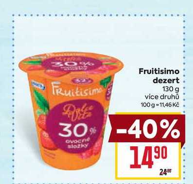 Fruitisimo dezert 130 g 