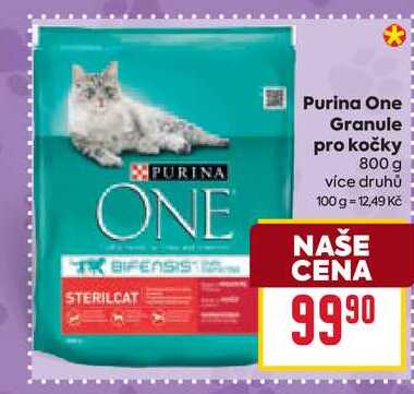 Purina One Granule pro kočky 800 g 