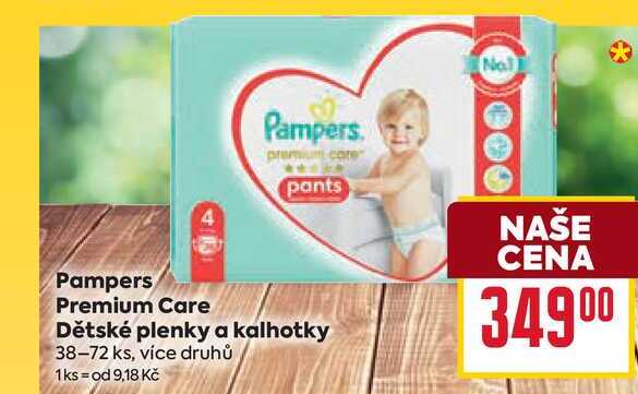 Pampers Premium Care Dětské plenky a kalhotky 38-72 ks