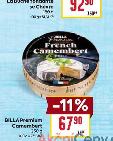 BILLA Premium Camembert 250g