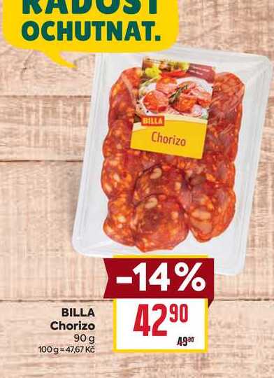 BILLA Chorizo 90 g  