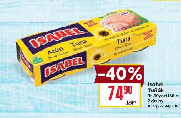 Isabel Tuňák 3x 80/od 156 g 