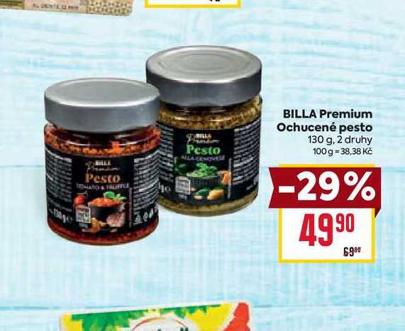 BILLA Premium Ochucené pesto 130 g