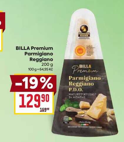 BILLA Premium Parmigiano Reggiano 200 g 