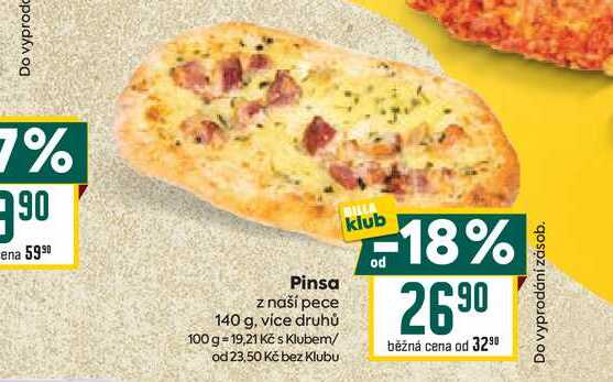 Pinsa z naší pece 140 g