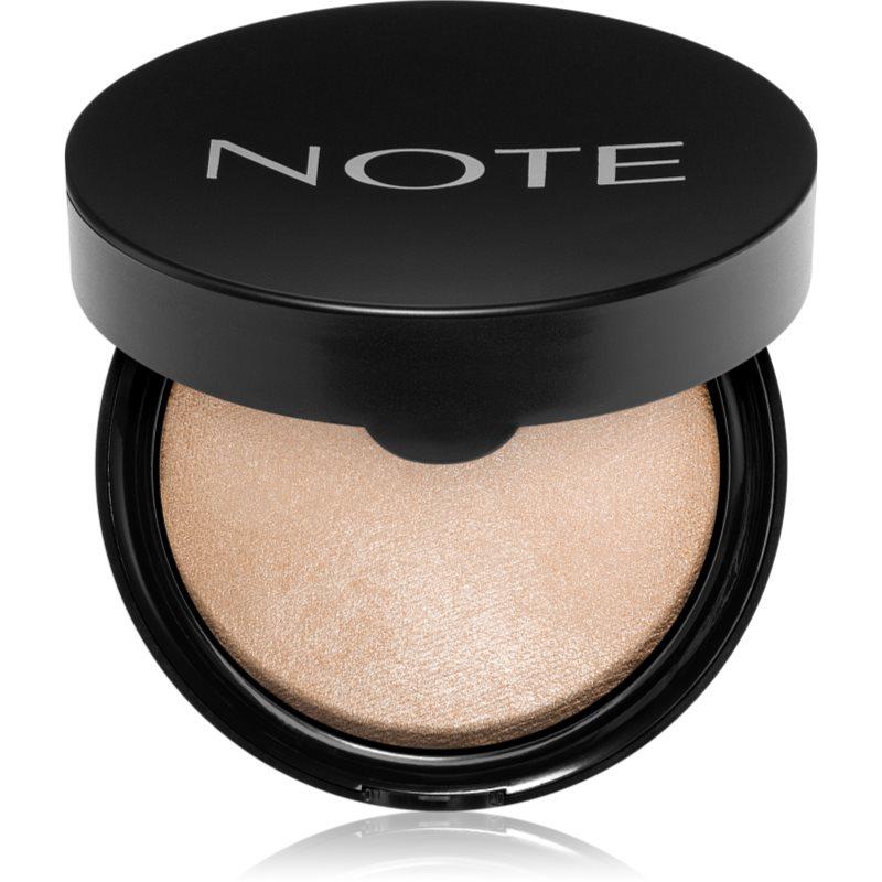 Note Cosmetique Baked Highlighter zapečený rozjasňovač odstín 01 Moonlight 10 g
