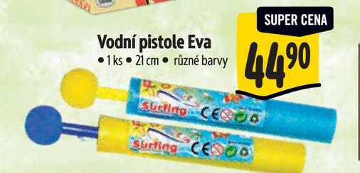 Vodní pistole Eva 1 ks 21 cm 