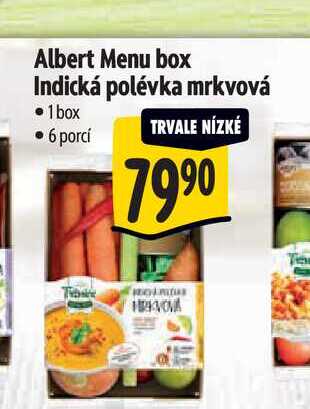 Albert Menu box Indická polévka mrkvová  1 box 6 porcí  
