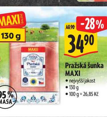   Pražská šunka MAXI  130 g