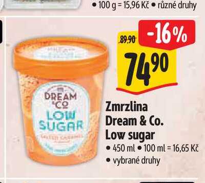  Zmrzlina Dream & Co. Low sugar 450 ml  