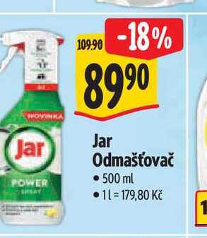   Jar Odmašťovač 500 ml 