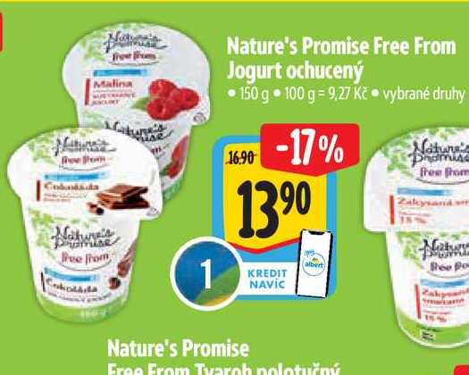  Nature's Promise Free From Jogurt ochucený  150 g  