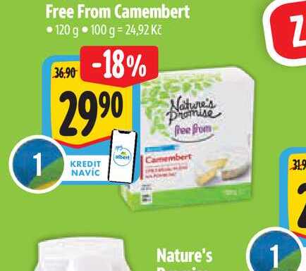 Free From Camembert 120 g 
