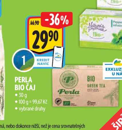  PERLA BIO ČAJ 30 g 