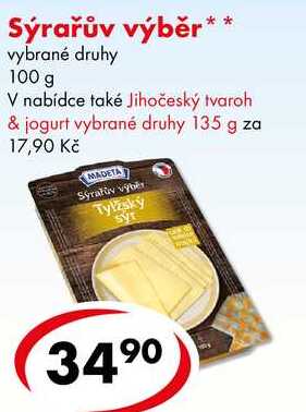 Sýrařův výběr, 100 g