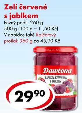 Zelí červené s jablkem, 500 g 