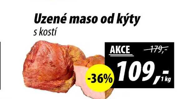 Uzené maso od kýty s kostí, 1 kg 