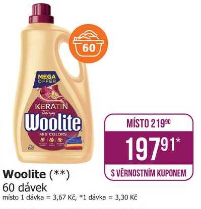 Woolite 60 dávek