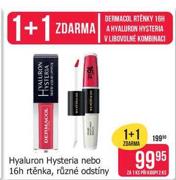 DERMACOL Hyaluron Hysteria lesk na rty