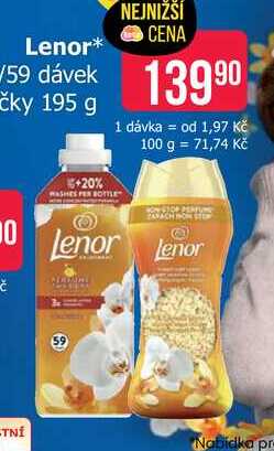 Lenor Unstoppables Vonné Perličky 195g, vybrané druhy