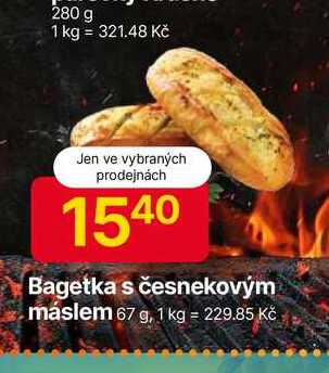 Bagetka s česnekovým máslem 67 g