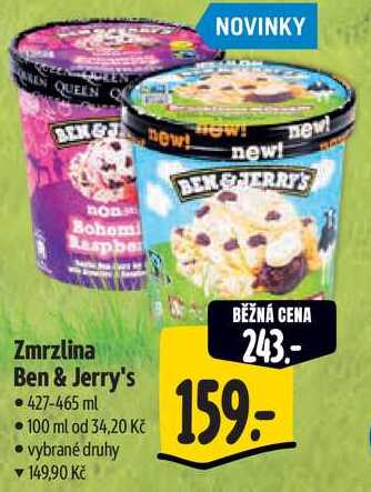 Zmrzlina Ben & Jerry's, 427-465 ml 