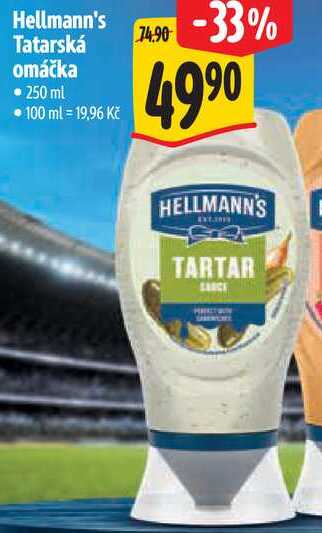 Hellmann's Tatarská omáčka, 250 ml