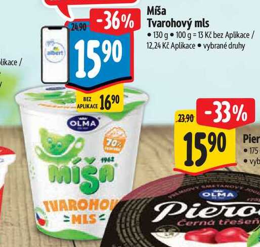 Míša Tvarohový mls, 130 g
