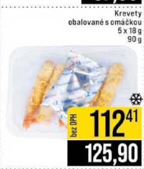 Krevety obalované s omáčkou 5x18g 90 g 