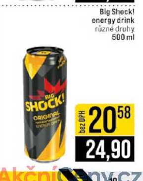 Big Shock! energy drink různé druhy 500 ml 