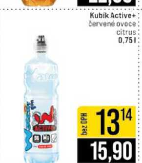 Kubik Active+ červené ovoce citrus 0,75l