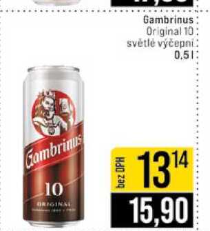 Gambrinus Original 10 světlé výčepní 0.5l