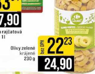 Olivy zelené krájené 230 g