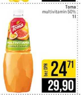 Toma multivitamin 50% 1l