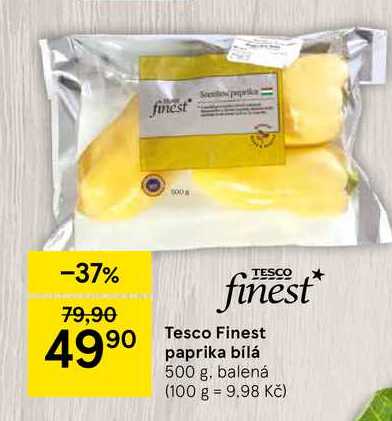 Tesco Finest paprika bílá, 500 g, balená  