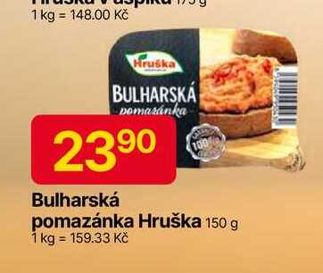 Hruška  Bulharská pomazánka 150 g 