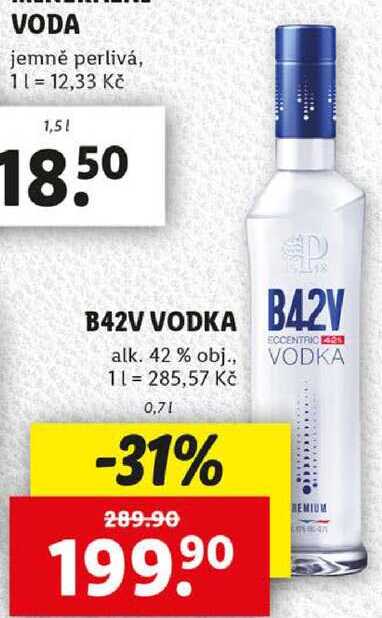 B42V VODKA, 0,7 l