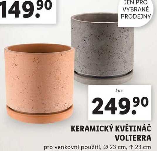 KERAMICKÝ KVĚTINÁČ VOLTERRA 