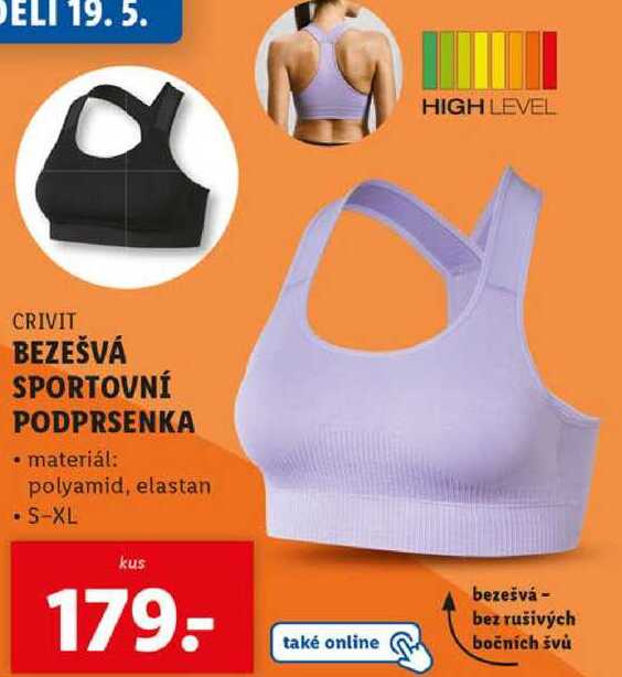 BEZEŠVÁ SPORTOVNÍ PODPRSENKA