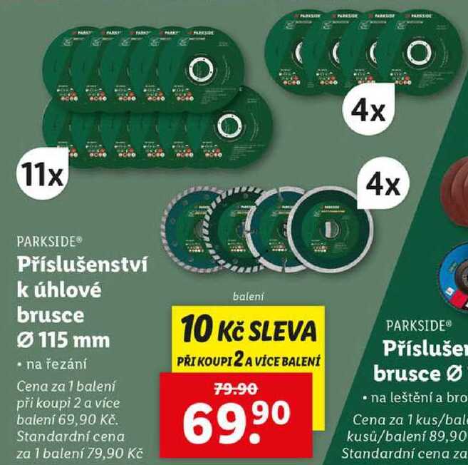Příslušenství k úhlové brusce Ø 115 mm 