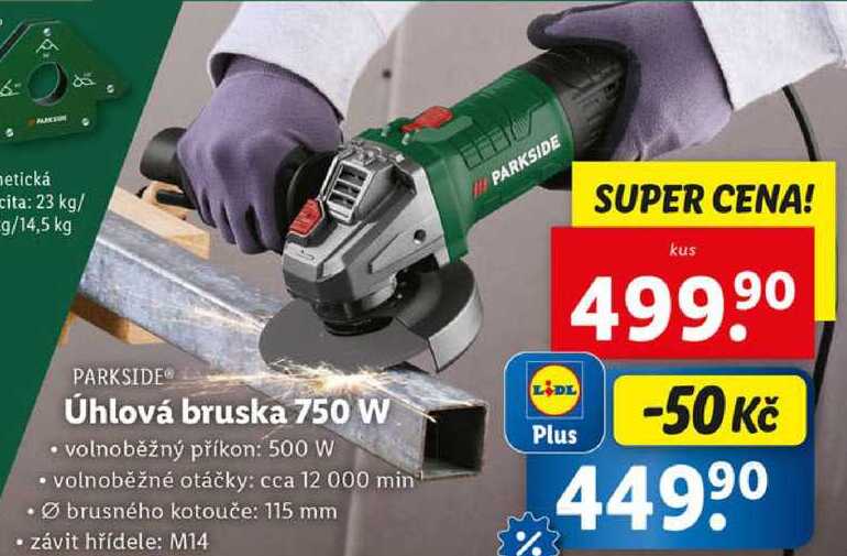 Úhlová bruska 750 W 
