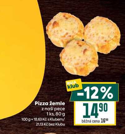 Pizza žemle z naší pece 1 ks, 80 g