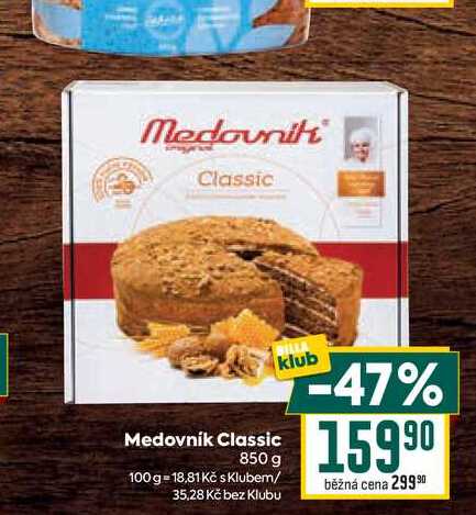 Medovnik Classic 850g
