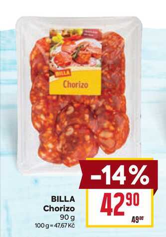 BILLA Chorizo 90 g