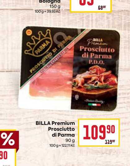 BILLA Premium Prosciutto di Parma 90 g 