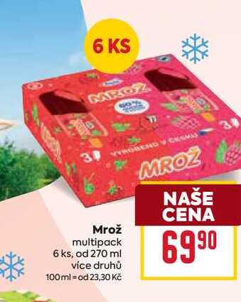 Mrož multipack 6 ks, od 270 ml 