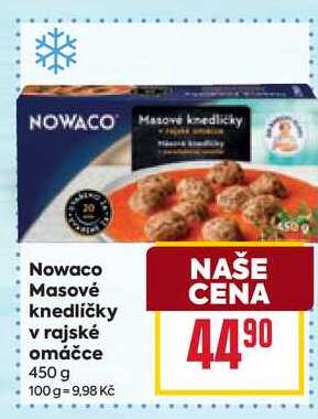Nowaco Masové knedlíčky omáčce v rajské 450 g 
